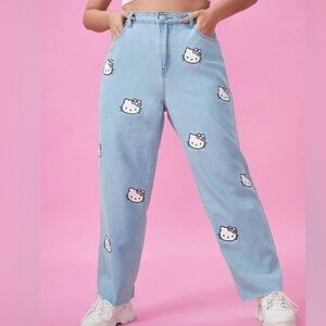 SHEIN + Hello Kitty Mom jeans 2XL